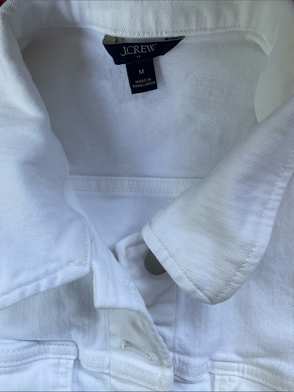 J. Crew Factory Classic Jean Jacket in White Wash - Picture 8 of 8